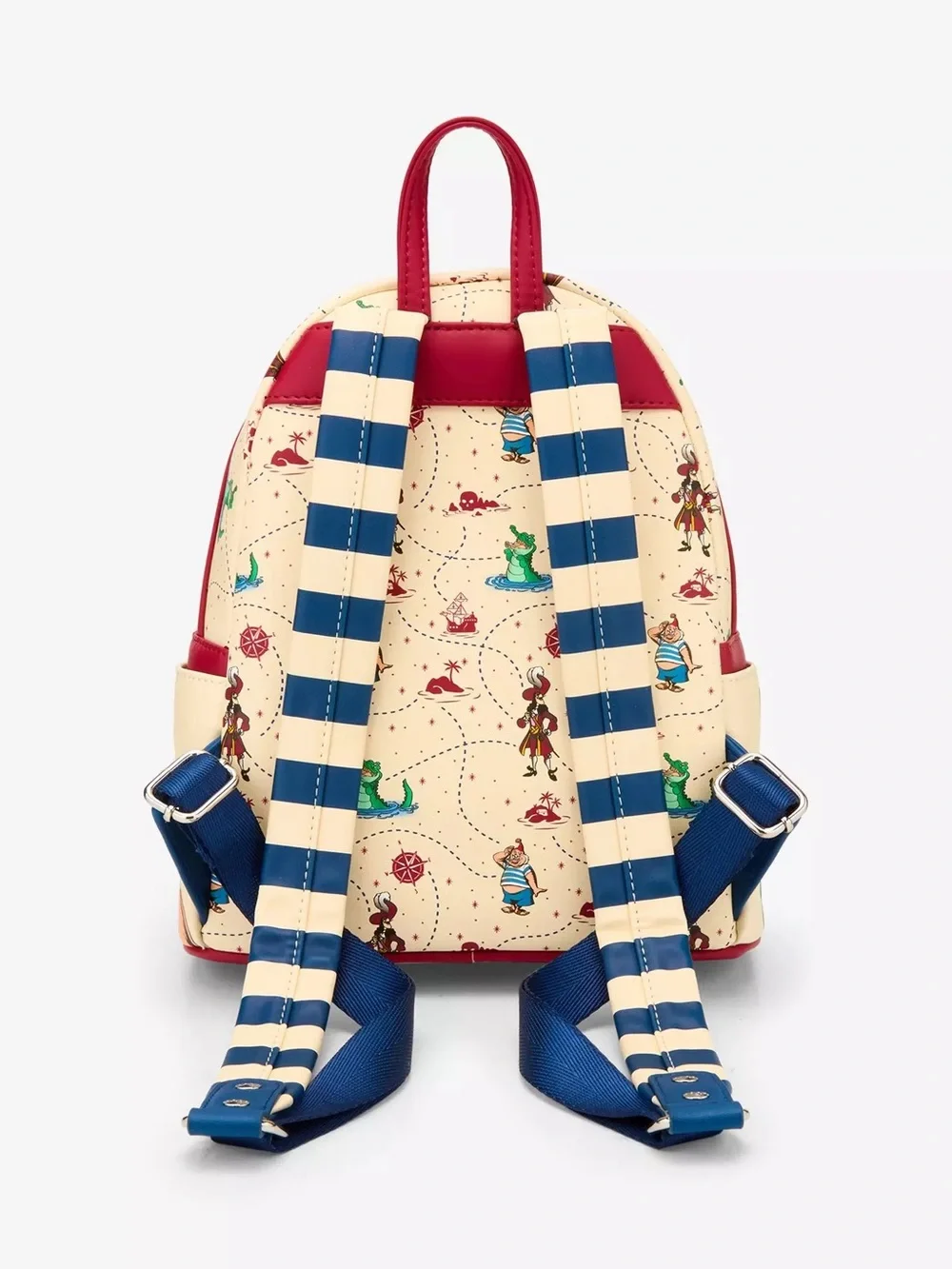 NWT Loungefly Disney Peter Pan Captain Hook Ship Wheel Rotating Mini Backpack - Picture 3 of 12